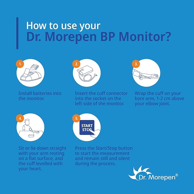 Dr. Morepen Arm Blood Pressure Monitor Model BP-15 Dr. Morepen Arm Blood Pressure Monitor Model BP-15